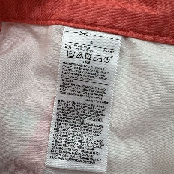 Old Navy Size 4 Pink Shorts Palm Tree Chino - Picture 4 of 7